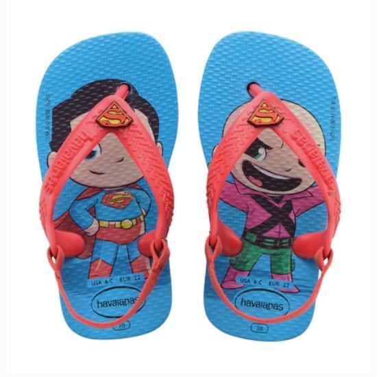 Imagem de Sandália havaianas baby hérois turquesa/vermelho 17/18