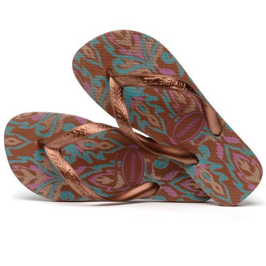 Imagem de Sandália havaianas feminina top spring ferrugem 37/38