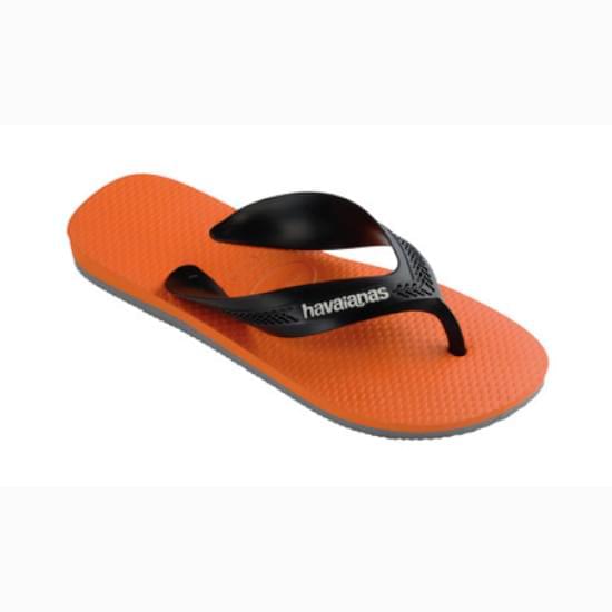 Imagem de Sandalia havaianas kids max cinza/laranja 23/24