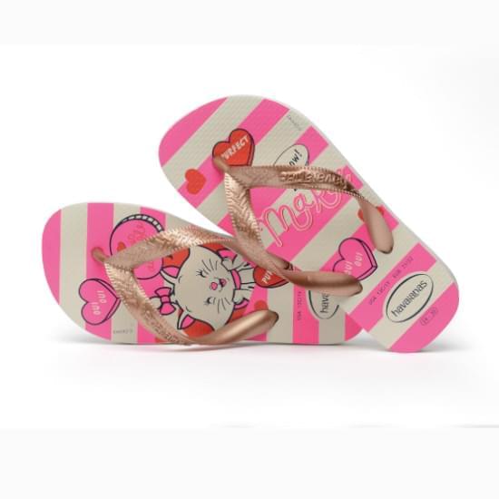 Imagem de Sandália havaianas kids top marie branco/rose gold metalico 25/26