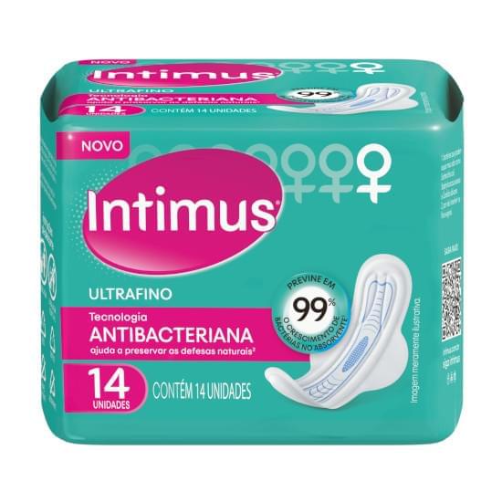 Imagem de Absorvente ultrafino intimus com abas antibacteriana | com 14 unidades