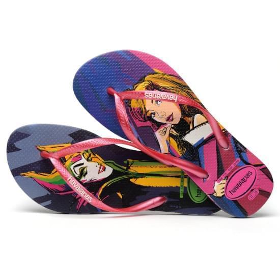 Imagem de Sandália havaianas feminina slim villains berinjela 33/34