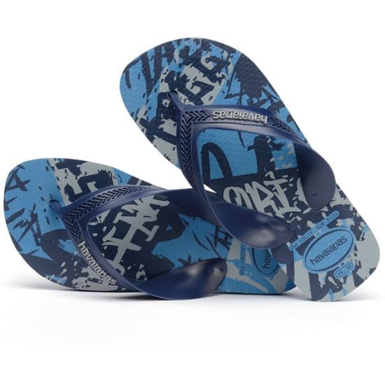 Imagem de Sandalias havaianas kids max street azul aço 29/30