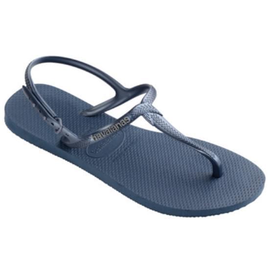 Imagem de Sandalia havaiana feminina twist azul indigo 33/34