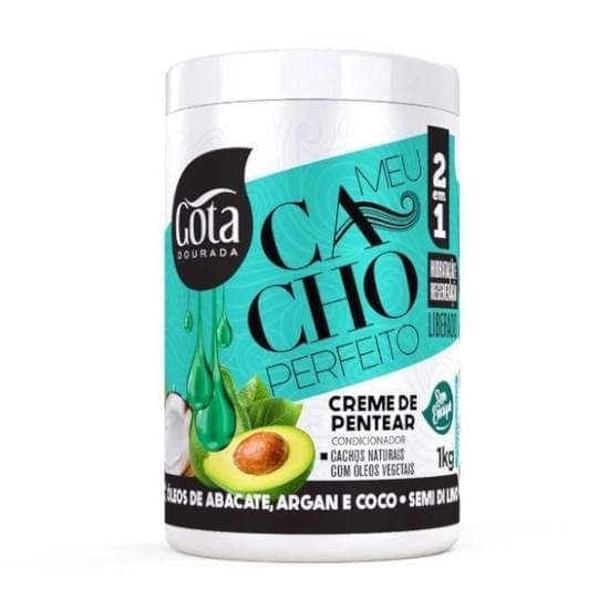 Imagem de Creme de pentear óleo de abacate argan e coco semi di lino gota dourada 1kg
