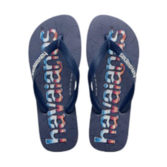 Imagem de Sandalias havaianas unissex top logomania print marinho 41/42