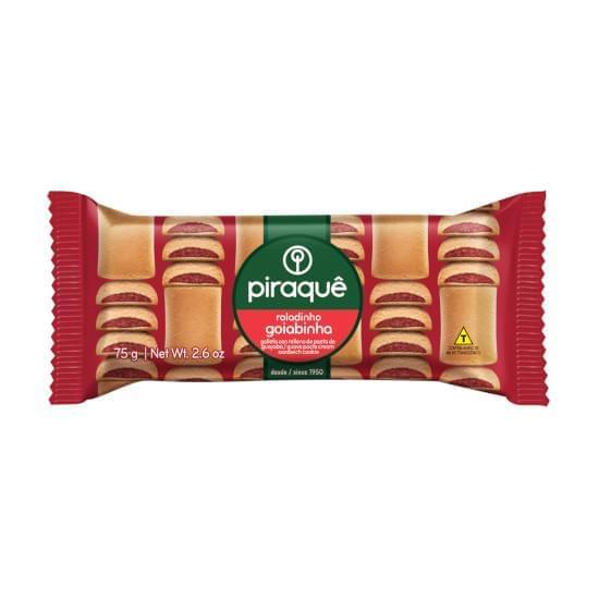 Imagem de Biscoito roladinho de goiaba piraque 75g