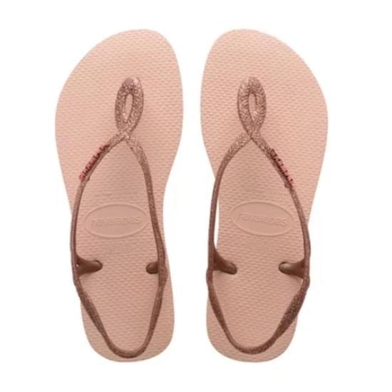 Imagem de Sandália havaianas feminina luna premium rosa ballet 33/34