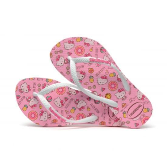 Imagem de Sandalias havaianas kids slim hello kitty rosa macaron 23/24