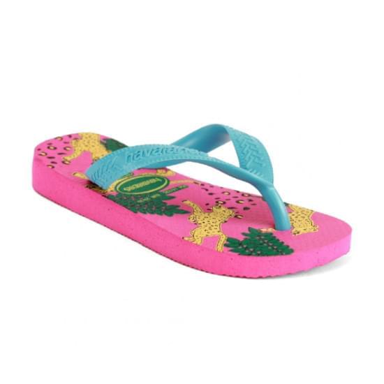 Imagem de Sandália havaianas infantil kids top fashion rosa flux 35/36