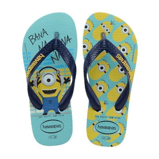 Imagem de Sandalia havaianas minions azul/marinho 37/38