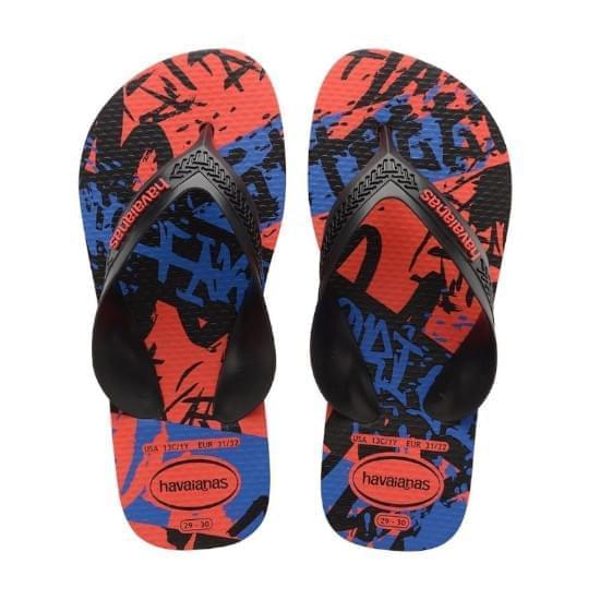 Imagem de Sandalias havaianas kids max street vermelho crush 33/34