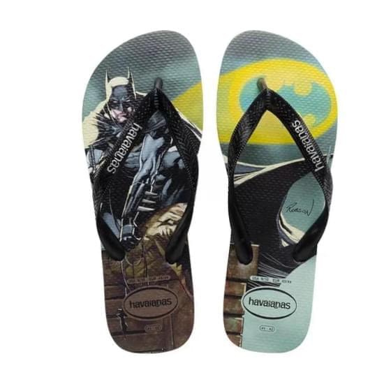 Imagem de Sandália havaianas masculino top herois dc preto/preto 37/38