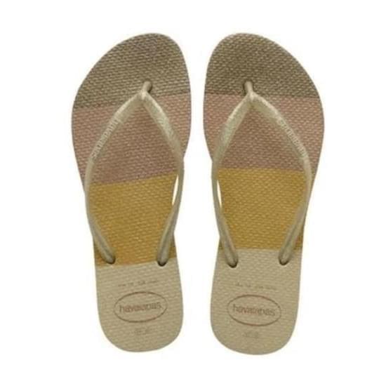 Imagem de Sandália havaianas feminina slim palette glow areia 33/34