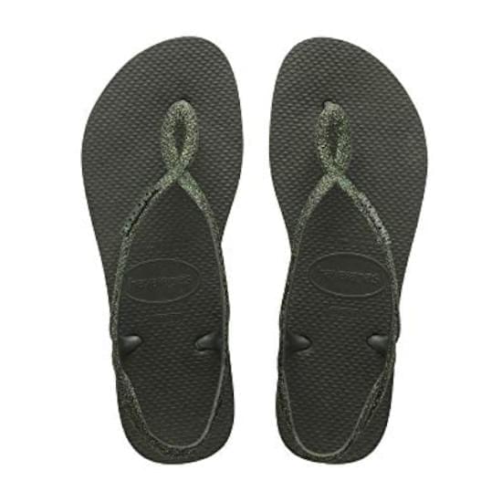 Imagem de Sandália havaianas feminina luna premium verde olive 37/38