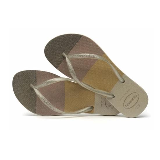 Imagem de Sandália havaianas feminina slim palette glow areia 39/40