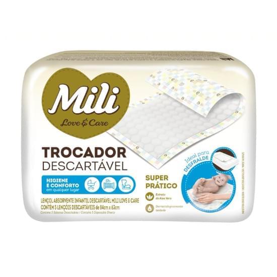 Imagem de Trocador descartaveil mili love & care | com 5 unidades