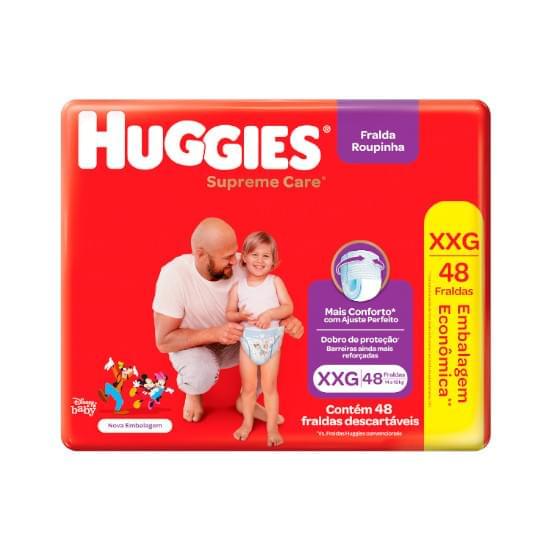 Imagem de Fralda infantil huggies roupinha supreme care tamanho xxg hiper | com 48 unidades