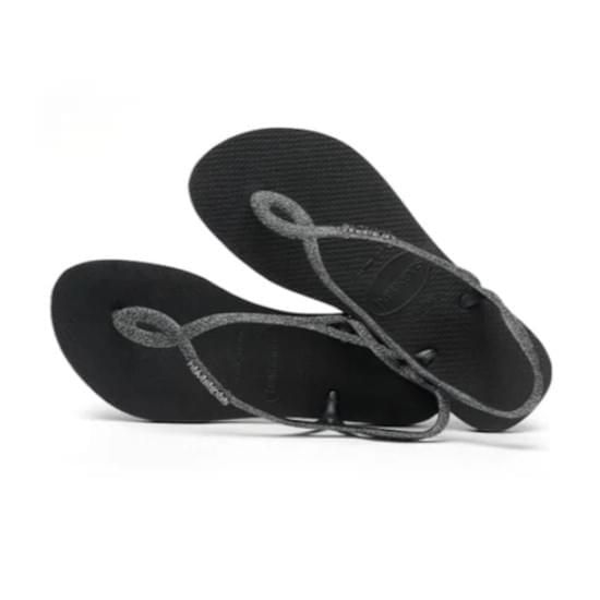 Imagem de Sandália havaianas feminina luna premium preto/cinza dark 39/40