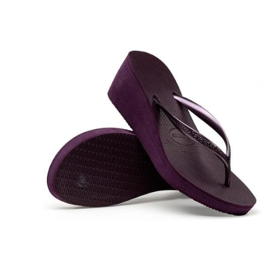 Imagem de Sandalia havaianas feminina high fashion berinjela/berinjela 33/34