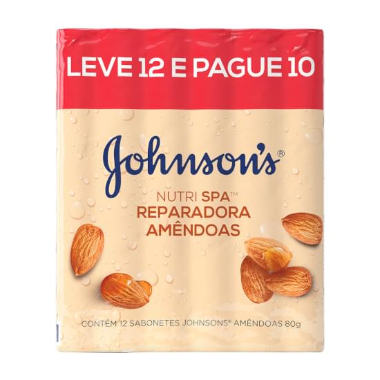 Imagem de Sabonete em barra johnson's amêndoas 80g  leve 12 pague 11