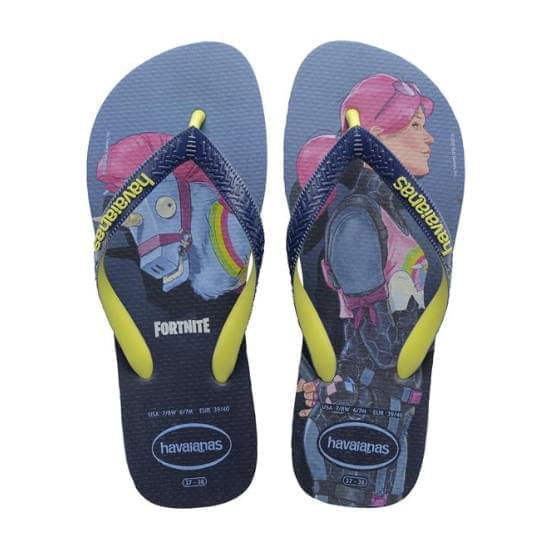 Imagem de Sandália havaianas masculina top fortnite azul indigo 33/34