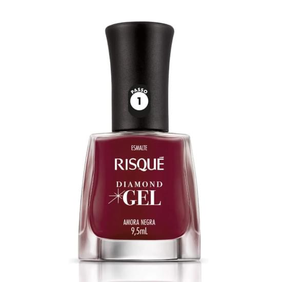 Imagem de Esmalte risqué dimond gel amora negra 9,5ml