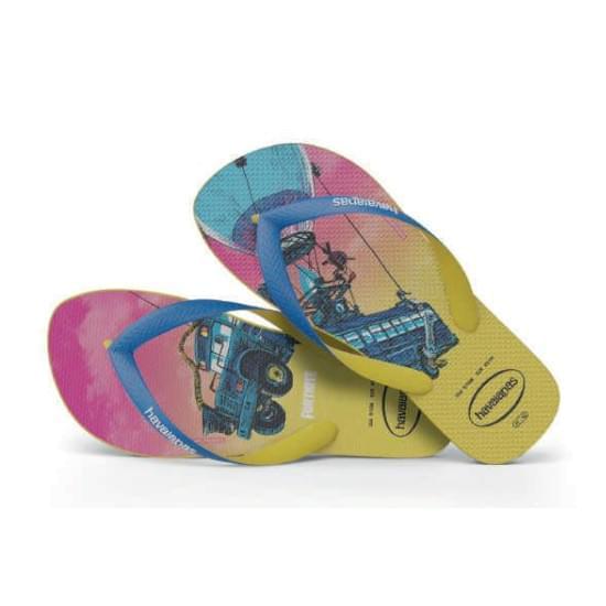 Imagem de Sandália havaianas masculina top fortnite amarelo cítrico 37/38