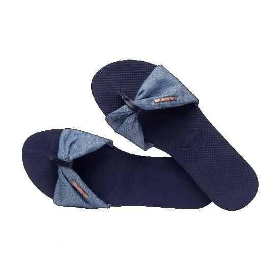 Imagem de Sandalias havaianas feminina you st tropez shine marinho 37/38