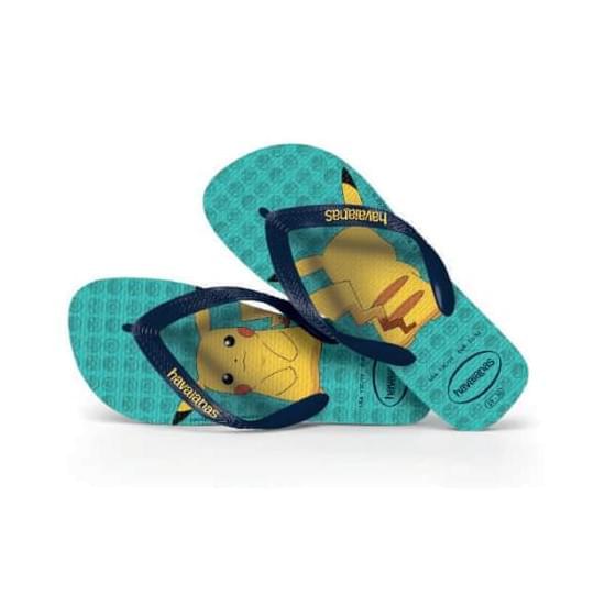 Imagem de Sandália havaianas infantil kids top pokemon azul 39/40