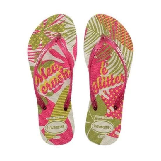 Imagem de Sandália havaianas feminina slim festa branco 33/34