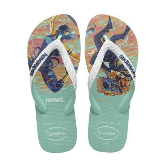 Imagem de Sandália havaianas masculina top fortnite verde orvalho 39/40