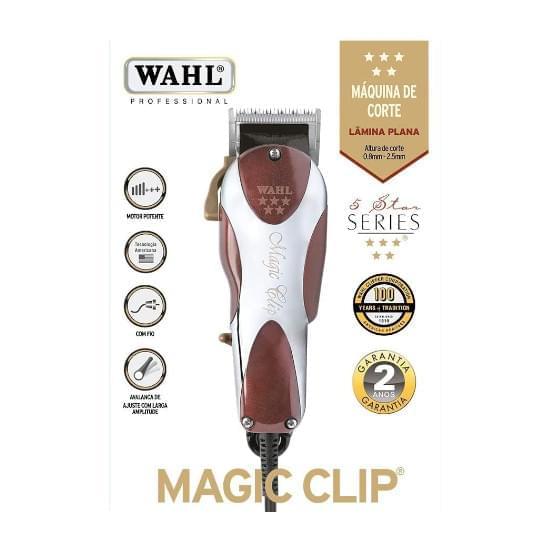 Imagem de Máquina de corte de cabelo wahl magic clipper 127v