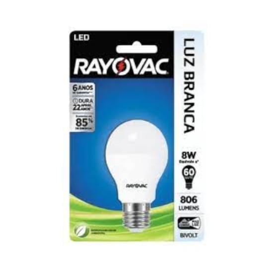 Imagem de Lâmpada rayovac bulbo led branca bivolt 8w