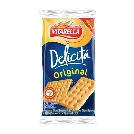 Imagem de Biscoito salgado vitarella delicita original 138g