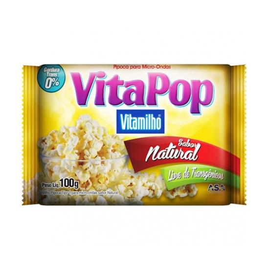 Imagem de Pipoca micro vitamilho 100g vitapop natu