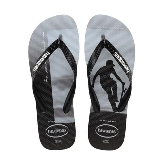 Imagem de Sandália havaianas masculino hype preto/preto/branco/branco 37/38