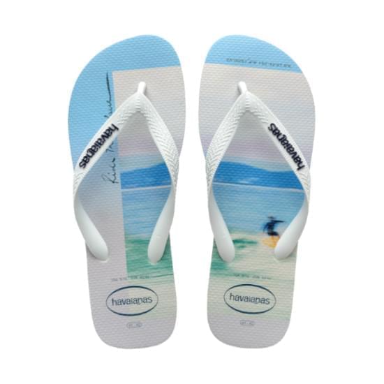 Imagem de Sandália havaianas masculino hype branco/branco/azul marinho 35/36