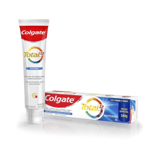 Imagem de Creme dental colgate total 12 whitening 180g