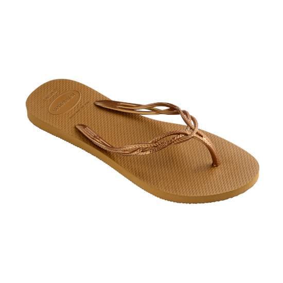 Imagem de Sandália havaianas feminina flash sweet bronze 39/40