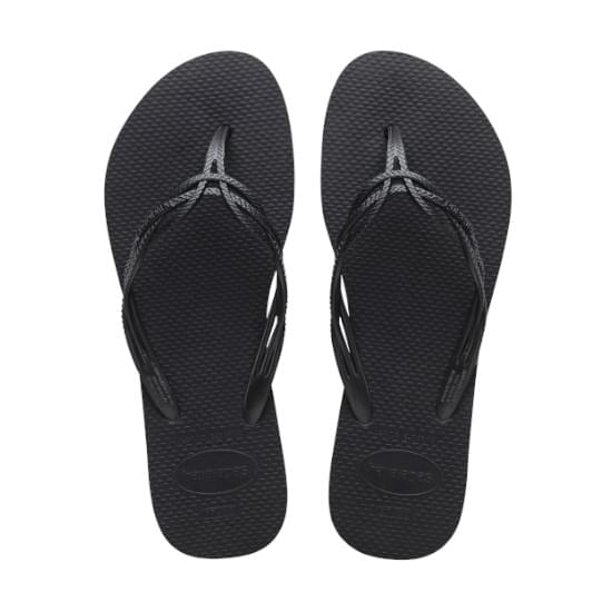 Imagem de Sandália havaianas feminina flash sweet novo grafite/cinza dark metalico 33/34