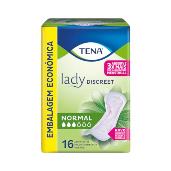 Imagem de Absorvente para incontinência urinária lady discreet normal 16 unidades