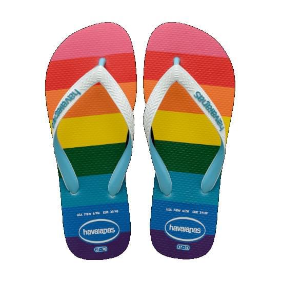 Imagem de Sandália havaianas unissex top pride allover azul 37/38