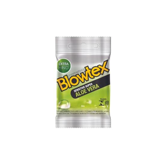 Imagem de Preservativo blowtex sensitive super aloe vera | com 3 unidades