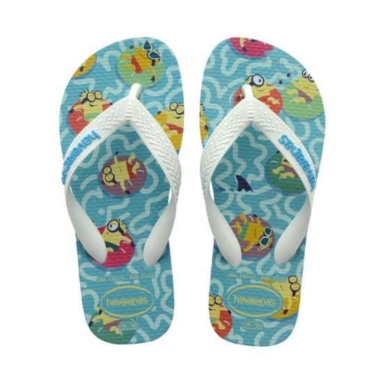 Imagem de Sandalia havaianas minions azul tradicional/branco 43/44