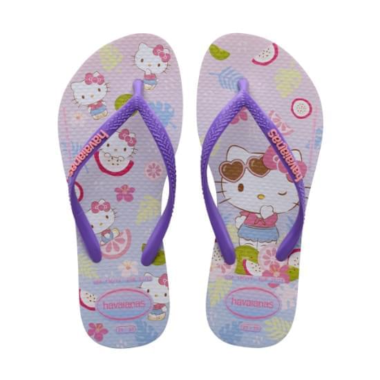 Imagem de Sandalias havaianas kids slim hello kitty lilas calmo 31/32