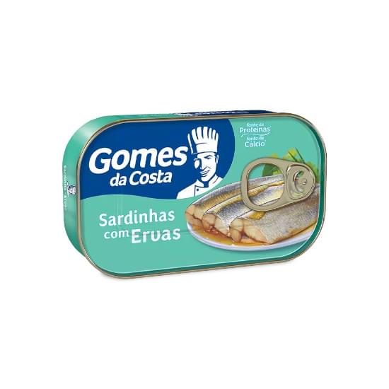 Imagem de Sardinha gomes da costa ao próprio suco com molho de ervas 125g