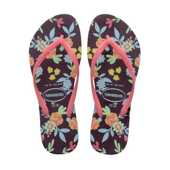 Imagem de Sandália havaianas feminina slim romance berinjela 35/36