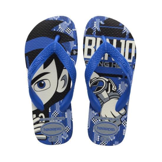 Imagem de Sandália havaianas infantil kids ben 10 branco/azul 27/28