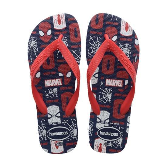 Imagem de Sandália havaianas masculina top marvel logomania marinho 43/44